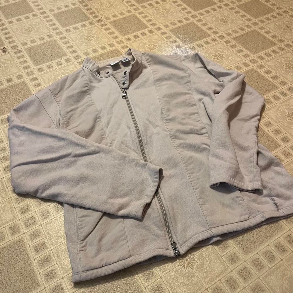 Armani-exchange Women's Purple and White Jacket